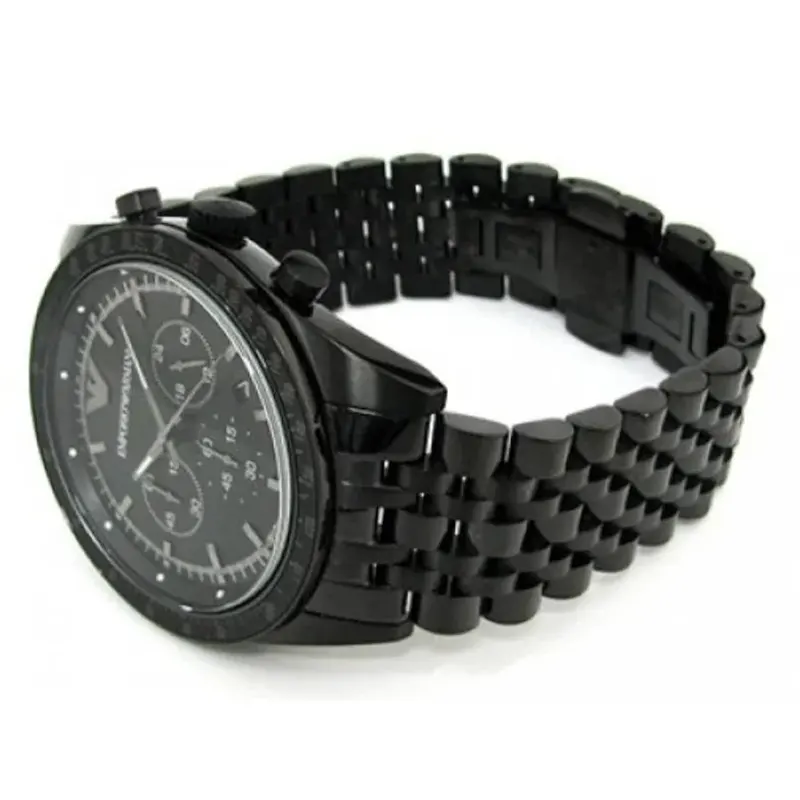 Emporio Armani Sportivo Chronograph Black Dial Men's Watch | AR5989